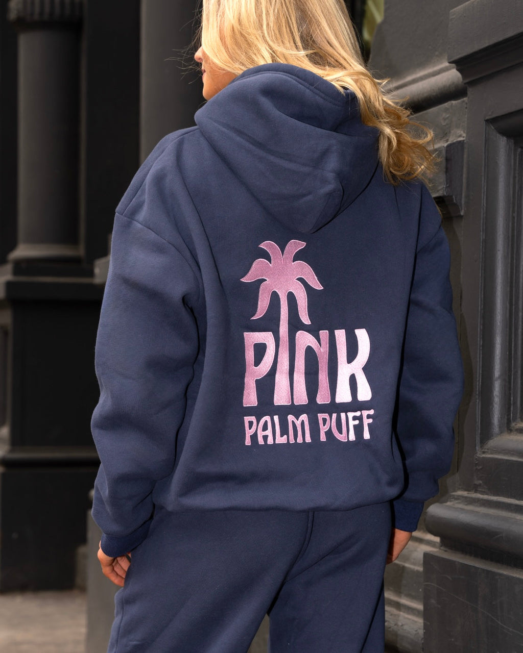 Classic Puff Hoodie in Navy