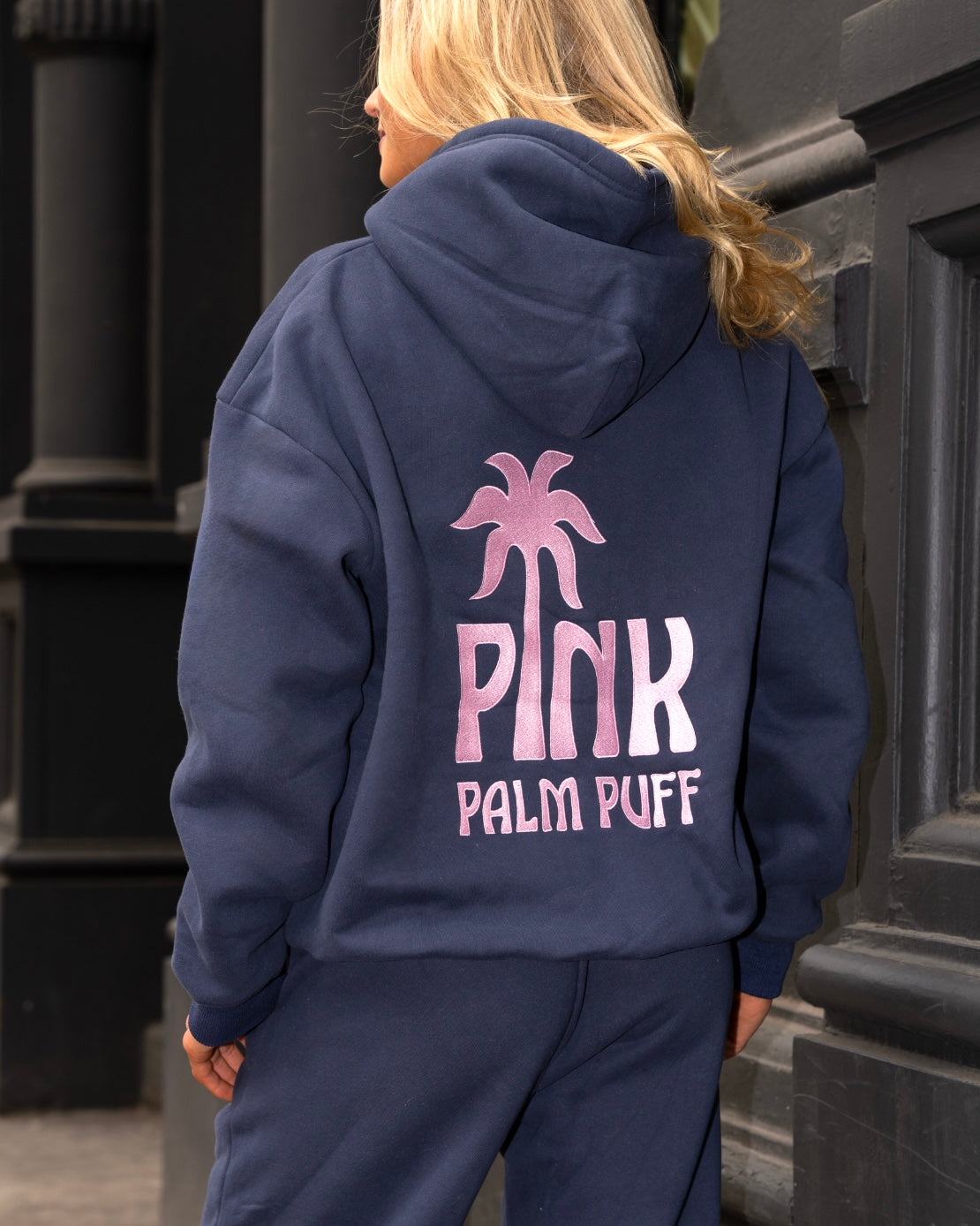 Classic Puff Hoodie in Navy